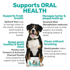 NutriPaw Dental Powder For Dogs & Cats - Clean Teeth, Healthy Gums & Fresh Breath - Manage Plaque & Tartar Build-Up - Fuss-Free - No Brushing Needed - Lasts Up To 6 Months