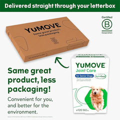 YuMOVE Senior Dog Joint Supplement, High Strength for Joint Care, Essential Dog Hip and Joint Support for Senior Dogs Aged 8+, 120 Tablets - Eco Friendly and Letter Box Ready Packaging