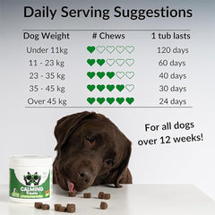 NutriPaw Calming Treats For Dogs - Reduce Stress, Fear, Separation, Barking, Hyperactivity, Reactivity, Aggression, Travel - Calm without Drowsiness dogs
