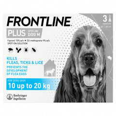 Frontline Plus For Dogs 10-20kg ( 1.34ml )- 1 Pipette, Flea And Tick Treatment For Dogs, Frontline Flea Treatment For Dogs, Frontline Spot On For Dogs, Frontline For Dogs