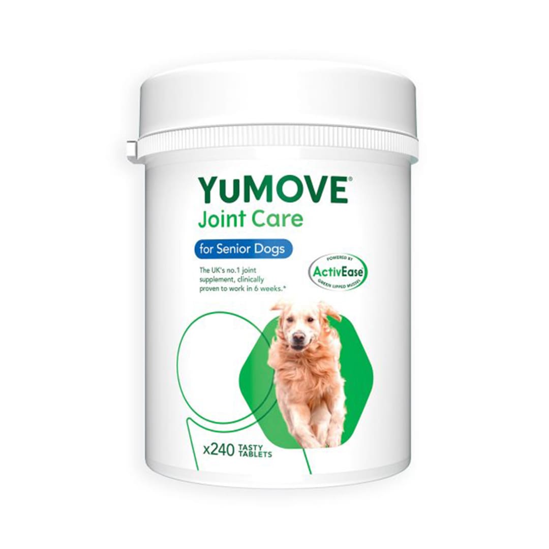 YuMOVE Senior Dog Joint Supplement, High Strength for Joint Care, Essential Dog Hip and Joint Support for Senior Dogs Aged 8+, 120 Tablets - Eco Friendly and Letter Box Ready Packaging