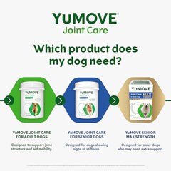 YuMOVE Joint Supplement for Dogs, Essential Dog Hip and Joint Aid, for Stiff Adult Dogs with Glucosamine, Chondroitin & Green Lipped Mussel, Aged 6 to 8 Years, 300 Tablets