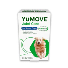 YuMOVE Senior Dog Joint Supplement, High Strength for Joint Care, Essential Dog Hip and Joint Support for Senior Dogs Aged 8+, 120 Tablets - Eco Friendly and Letter Box Ready Packaging