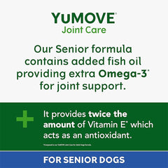 YuMOVE Senior Dog Joint Supplement, High Strength for Joint Care, Essential Dog Hip and Joint Support for Senior Dogs Aged 8+, 120 Tablets - Eco Friendly and Letter Box Ready Packaging