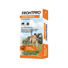 FRONTPRO Chewable Tablets Flea & Tick Treatment for Dogs 1 Tablet Pack