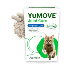 YuMOVE Senior Cat Joint Supplement for Joint Care & Joint Support, with Glucosamine, Chondroitin & Green Lipped Mussel, for Senior Cats- Eco Friendly and Letter Box Ready Packaging