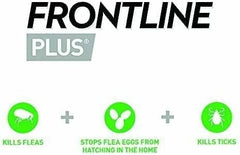 Frontline Plus For Dogs 20 to 40kg - 1/3/6 Pipette, Flea And Tick Treatment For Dogs, Frontline Flea Treatment For Dogs, Frontline Spot On For Dogs, Frontline For Dogs