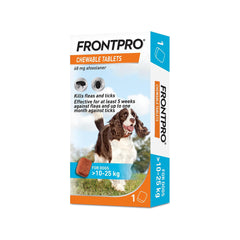 FRONTPRO Chewable Tablets Flea & Tick Treatment for Dogs 1 Tablet Pack