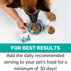 NutriPaw Dental Powder For Dogs & Cats - Clean Teeth, Healthy Gums & Fresh Breath - Manage Plaque & Tartar Build-Up - Fuss-Free - No Brushing Needed - Lasts Up To 6 Months