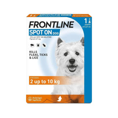 FRONTLINE Spot On Flea & Tick Treatment for Small Dogs (2-10kg) 1/3/6 Pipette Box