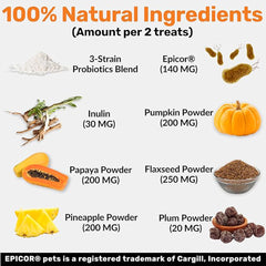 NutriPaw Pre, Pro & Postbiotic Digestive Treats For Dogs - Gut Health, Sensitive Tums, Anal Glands, Scooting, Loose Stools, Smelly, Itchy Ears, Great for all dogs