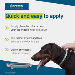 Seresto Flea and Tick Control Collar For Dogs (1 Collar), Long-Lasting & Simple Treatment For Dogs, 7-8 Months Of Protection, Keeps Pets Protected From Fleas & Ticks