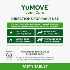 YuMOVE Joint Supplement for Dogs, Essential Dog Hip and Joint Aid, for Stiff Adult Dogs with Glucosamine, Chondroitin & Green Lipped Mussel, Aged 6 to 8 Years, 300 Tablets