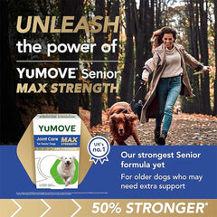 YuMOVE Max Strength Joint Supplement for Senior Dogs, Joint Care with Glucosamine, Chondroitin and Green Lipped Mussel, Age 8+, 120 Tablets