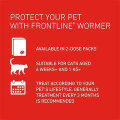 FRONTLINE WORMER - Cat Worming Treatment - 2 Tablets