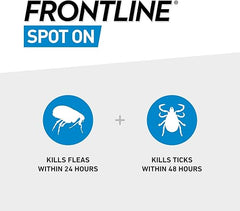 FRONTLINE Spot On Flea & Tick Treatment for Medium Dog (10-20kg) 3 Pipettes