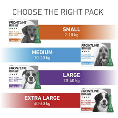 FRONTLINE Plus Flea & Tick Treatment for Small Dogs - 1/3/6 Pipettes