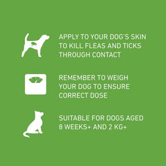 FRONTLINE Plus Flea & Tick Treatment for Small Dogs - 1/3/6 Pipettes
