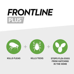 FRONTLINE Plus Flea & Tick Treatment for Small Dogs - 1/3/6 Pipettes
