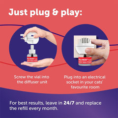 FELIWAY Friends 30 Day Cat Calming Plug In Pheromone Diffuser Starter Kit, 48ml - Helps create harmony and resolve conflict in multi cat households, Veterinary Recommended, Clinically Proven