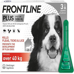 FRONTLINE Plus Flea & Tick Treatment for Extra Large Dogs - 1/3/6 Pipettes