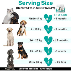 NutriPaw Dental Powder For Dogs & Cats - Clean Teeth, Healthy Gums & Fresh Breath - Manage Plaque & Tartar Build-Up - Fuss-Free - No Brushing Needed - Lasts Up To 6 Months