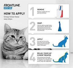 FRONTLINE Spot On Flea & Tick Treatment for Cats - 1/3/6 Pipettes