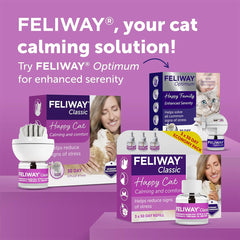 FELIWAY Classic 30 Day Cat Calming Plug In Pheromone Diffuser Starter Kit, 48ml - Helps Solve Common Signs of Stress in Cats & Kittens, Veterinary Recommended, Clinically Proven