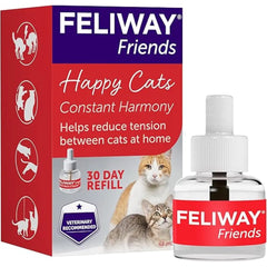 FELIWAY Friends 1/3 x 30 Day Cat Calming Odourless Refills for Pheromone Diffuser, 3 x 48ml - Helps create harmony and resolve conflict in multi cat households, Veterinary Recommended, Drug-free