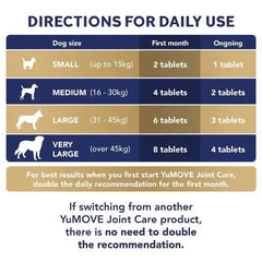 YuMOVE Joint Care Plus Max Strength for Dogs 50 Percent Stronger Joint Support (120 Tablets)
